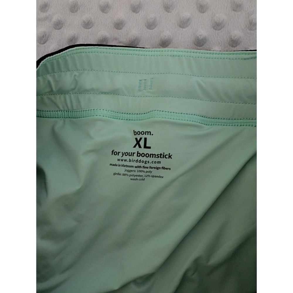 Birddogs Performance Lined Joggers Men's XL Black Mint Green Lined Pants EUC - Picture 14 of 15